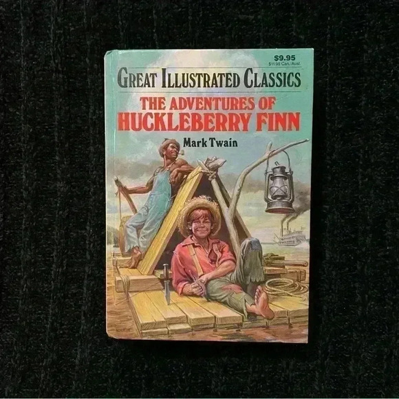 The Adventures of Huckleberry Finn Hardcover 1990 by Mark Twain - Picture 1 of 8